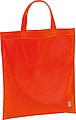 Shopping bag made of recycled non-woven, red