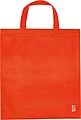 Shopping bag made of recycled non-woven, red