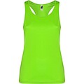 Shura womens sports vest, lime, size XL