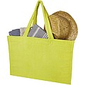 Siam GRS recycled terry beach tote bag 13L, lime