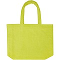 Siam GRS recycled terry beach tote bag 13L, lime