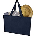 Siam GRS recycled terry beach tote bag 13L, navy