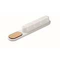 Silicone cable organiser, white
