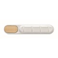 Silicone cable organiser, white