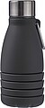 Silicone foldable drinking bottle 550 ml Erin, black