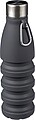 Silicone foldable drinking bottle 550 ml Erin, black