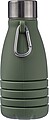 Silicone foldable drinking bottle 550 ml Erin, green