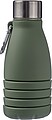 Silicone foldable drinking bottle 550 ml Erin, green