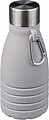 Silicone foldable drinking bottle 550 ml Erin, grey