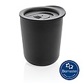 Simplistic antimicrobial coffee tumbler, black