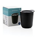 Simplistic antimicrobial coffee tumbler, black