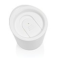 Simplistic antimicrobial coffee tumbler, white
