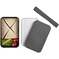 Single layer lunch box, grey