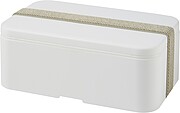 Single layer lunch box, white/grey