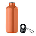Single wall bottle 500ml, orange