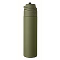 Single wall bottle 650 ml, dark green