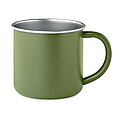 Single wall recycled stainless steel mug