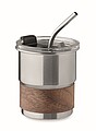 Single wall tumbler 260 ml, matt silver