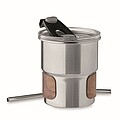 Single wall tumbler 260 ml, matt silver