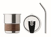 Single wall tumbler 260 ml, matt silver