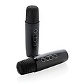 Singvibe RCS recycled plastic karaoke set with double mic, black
