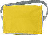 Six can polyester cooler bag.Yellow