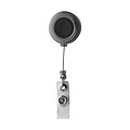 Ski pass holder with 80cm cordBlack