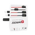 SKROSS World Travel Adapter MUV 65W PD with USB C Cable, white
