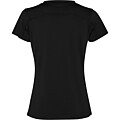 Slam short sleeve womens sports t-shirt, black, size M