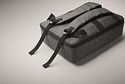 Slim 15 inch laptop backpack in 300D RPET