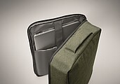Slim 15 inch laptop backpack in 300D RPET