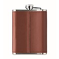 Slim hip flask 200 ml, brown
