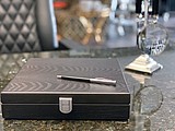 Slim metal ballpoint pen
