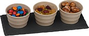 Small bowls set with slate board
