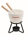 Small ceramic fondue set for two
