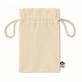 Small gift draw cord in organic cotton