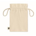 Small gift draw cord in organic cotton