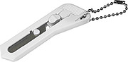 Small hobby knife with keychain. The length of the blade is 4 cm (width: 1,1 cm).