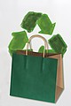 Small recycled paperbag with 2 handles