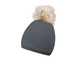 Smart fur winter hat, grey