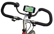 Smartphone holder DOWN HILL for a bicycle