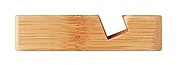 Smartphone stand in bamboo. As bamboo is a natural material, the colour per item can vary.