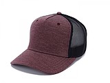 Snap curved cap, burgundy