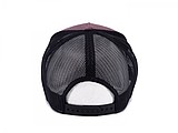 Snap curved cap, burgundy