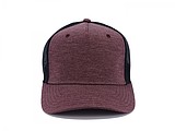 Snap curved cap, burgundy