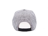 Snap melange cap, melange grey/black