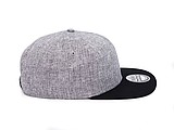 Snap melange cap, melange grey/black