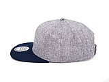 Snap melange cap, melange grey/navy