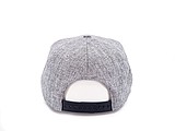 Snap melange cap, melange grey/navy