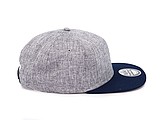 Snap melange cap, melange grey/navy